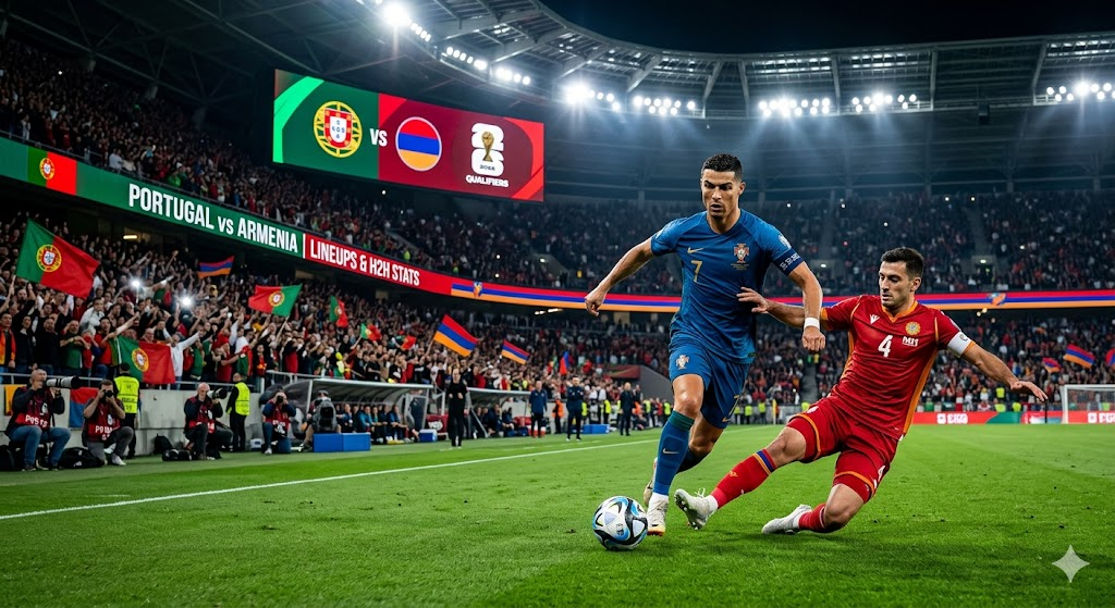 portugal national football team vs armenia national football team lineups